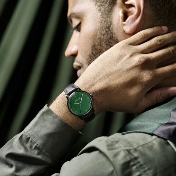 vente luxe pas cher Waykins Colornetic | Montre Noire De Couleur Changeante 4
