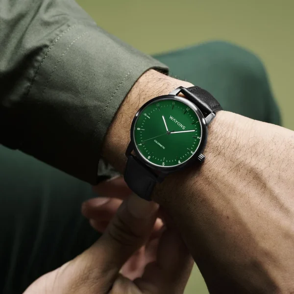 vente luxe pas cher Waykins Colornetic | Montre Noire De Couleur Changeante 3