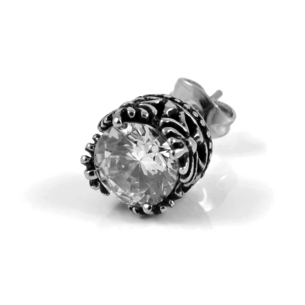 soldes pas cher Fort Tempus Boucle D’oreille Royale Avec Zircone De 9 Mm 1