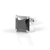 à prix imbattables Lucleon Boucle D’oreille Carrée – Pierre De Zircone Noire De 8mm 22