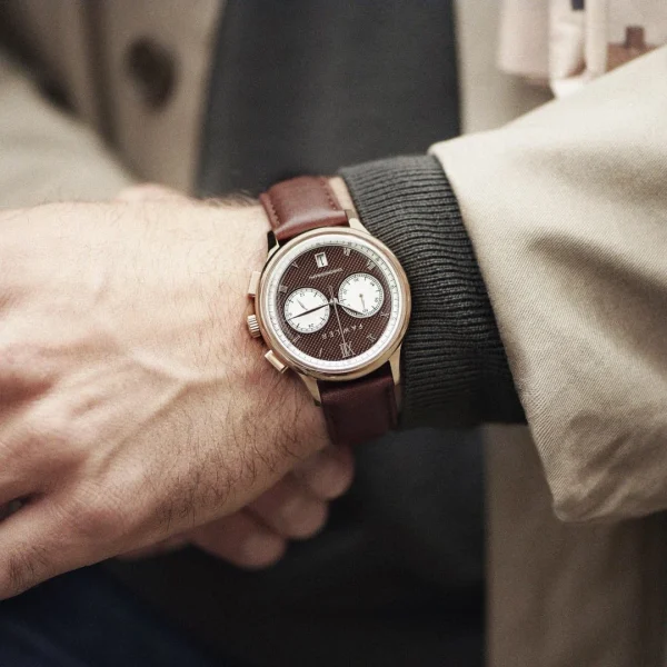 Fawler Cicero | Montre Chronographe Vintage Couleur Or Rose En Série Limitée grande surprise 3