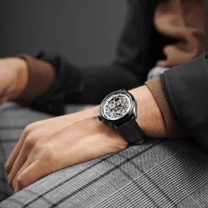 france en ligne Seizmont Montre Squelette Automatique Stuart Motus 12