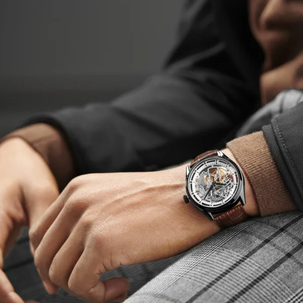 Paiement sécurisé Seizmont Montre Squelette Automatique Stiles Motus 4