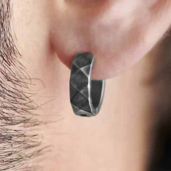 Moody Mason Boucle D’oreille En Acier Gris Foncé Jax Couleurs variées 7
