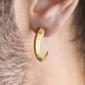Moody Mason Boucle D’oreille Jax En Acier Doré – La Serre ﻿soldes 18