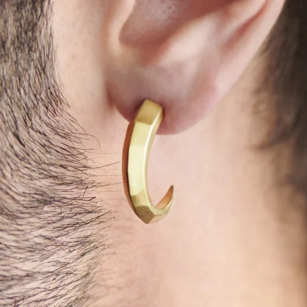 Moody Mason Boucle D’oreille Jax En Acier Doré – La Serre ﻿soldes 7