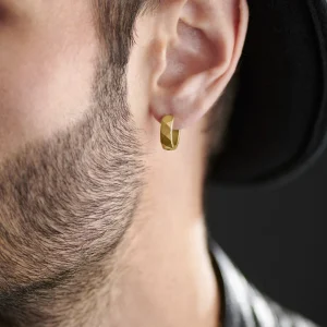 Dernières Nouveautés Moody Mason Boucle D’oreille En Acier Doré Jax 12