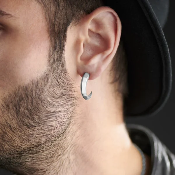 à prix réduits Moody Mason Boucles D’oreilles Jax En Acier – La Serre 4