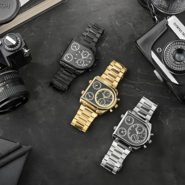 magasin en ligne france Seizmont Montre Noire Provectus 5