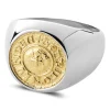 Lucleon Bague Argentée Et Dorée Lonya Makt haute qualité 11