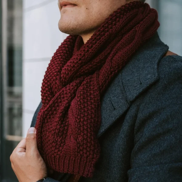 Fawler Écharpe Rouge Bordeaux Freddi Urban qualité supérieure 4