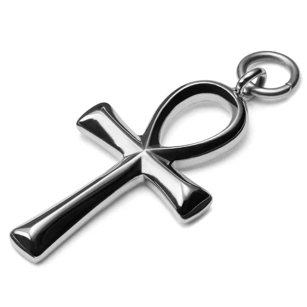 Lucleon Amulette Ankh En Acier Argenté destockage 1