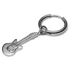 garantie de qualité Lucleon Boucle D’oreille En Acier Argenté Avec Pendentif Guitare 22