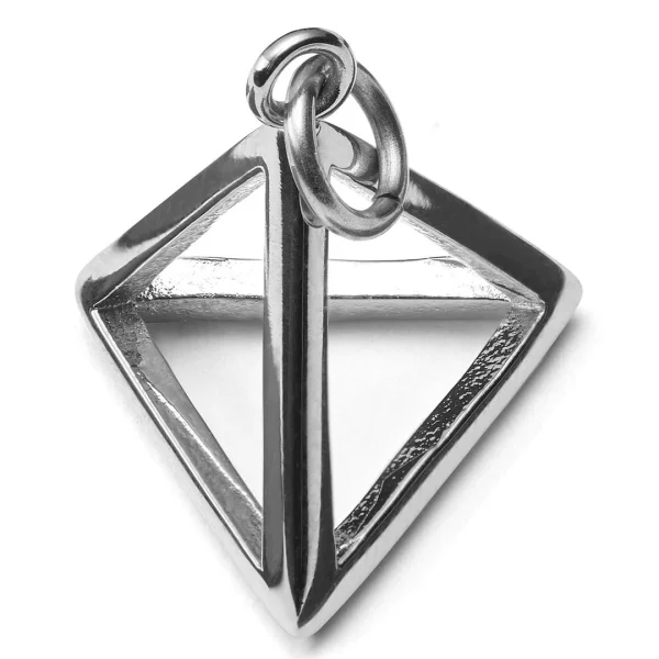 Lucleon Amulette Triangle En Acier Argenté Nouvelle Collection 3