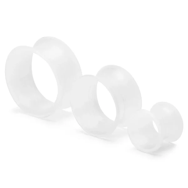 boutique Fort Tempus Tunnel écarteur En Silicone Blanc 1