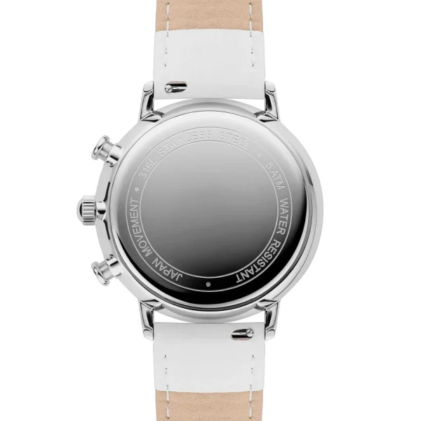 france en ligne Sidegren Solis | Montre Chronographe Blanche à énergie Solaire 6