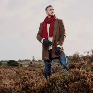 excellente qualité Sidegren Hiems | Écharpe Rouge Bourgogne En Coton Recyclé 14