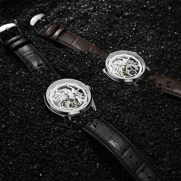 france en ligne Seizmont Montre Squelette Automatique Stuart Motus 6