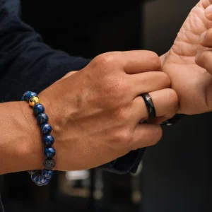 Boutique officielle Fort Tempus Anneau En Titane Noir “La Tradition” 14