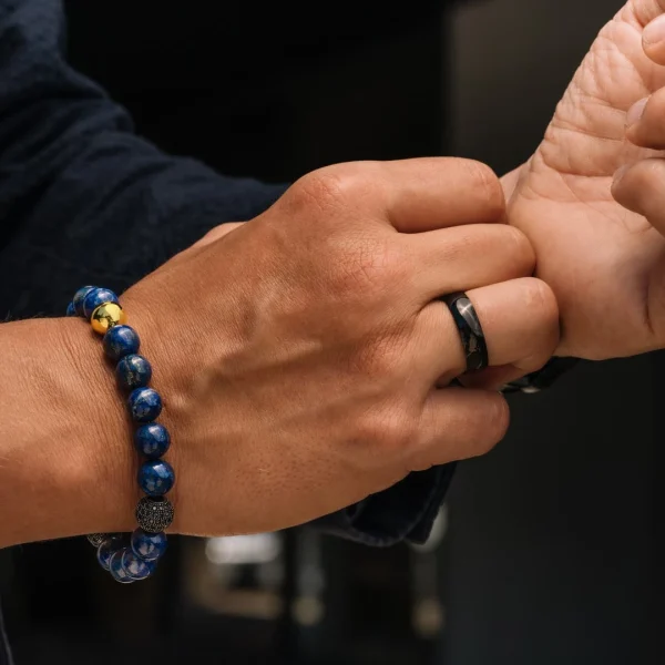 Boutique officielle Fort Tempus Anneau En Titane Noir “La Tradition” 5