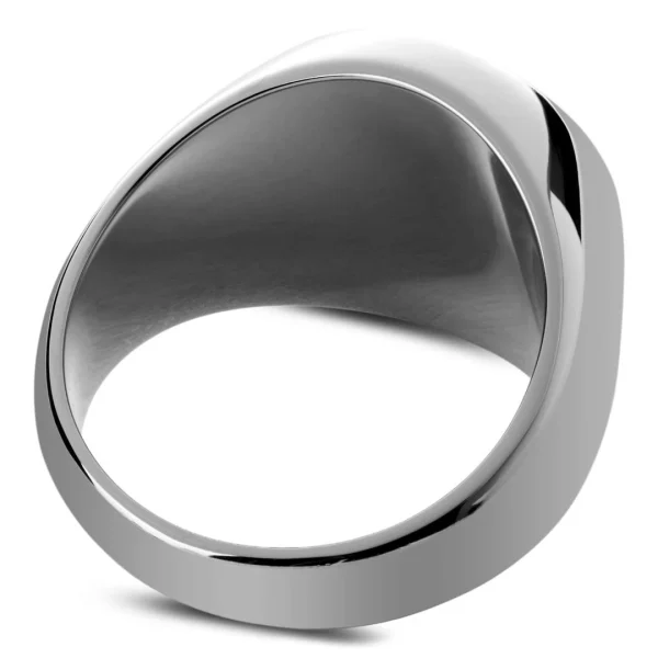 Lucleon Bague Noire Et Argentée Lonya Makt le grand escompte 4