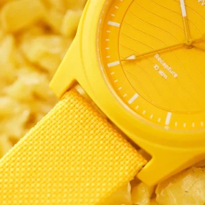 en ligne vente Waykins Recapture | Montre Jaune En Matériaux Recyclés 14