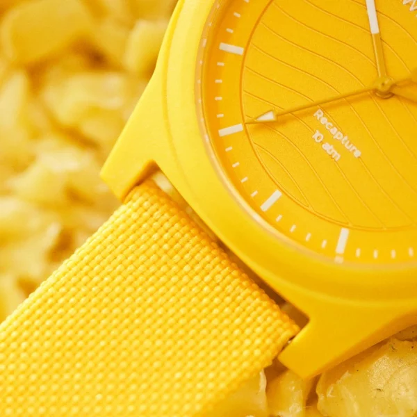 en ligne vente Waykins Recapture | Montre Jaune En Matériaux Recyclés 5
